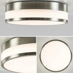 Plafondlamp nikkel/glas IP44 3-step dim.><noscript><img width=