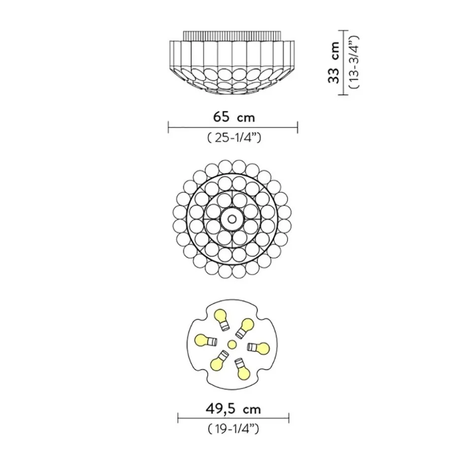 Plafondlamp Odeon 65 gold>Straluma Discount