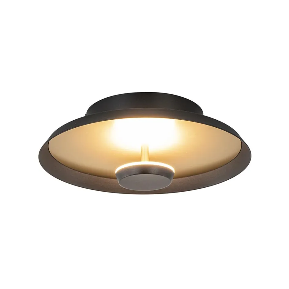 Plafondlamp Oro 25cm zwart/goud>Straluma Hot
