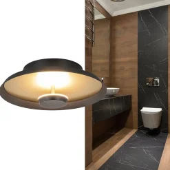 Plafondlamp Oro 25cm zwart/goud><noscript><img width=