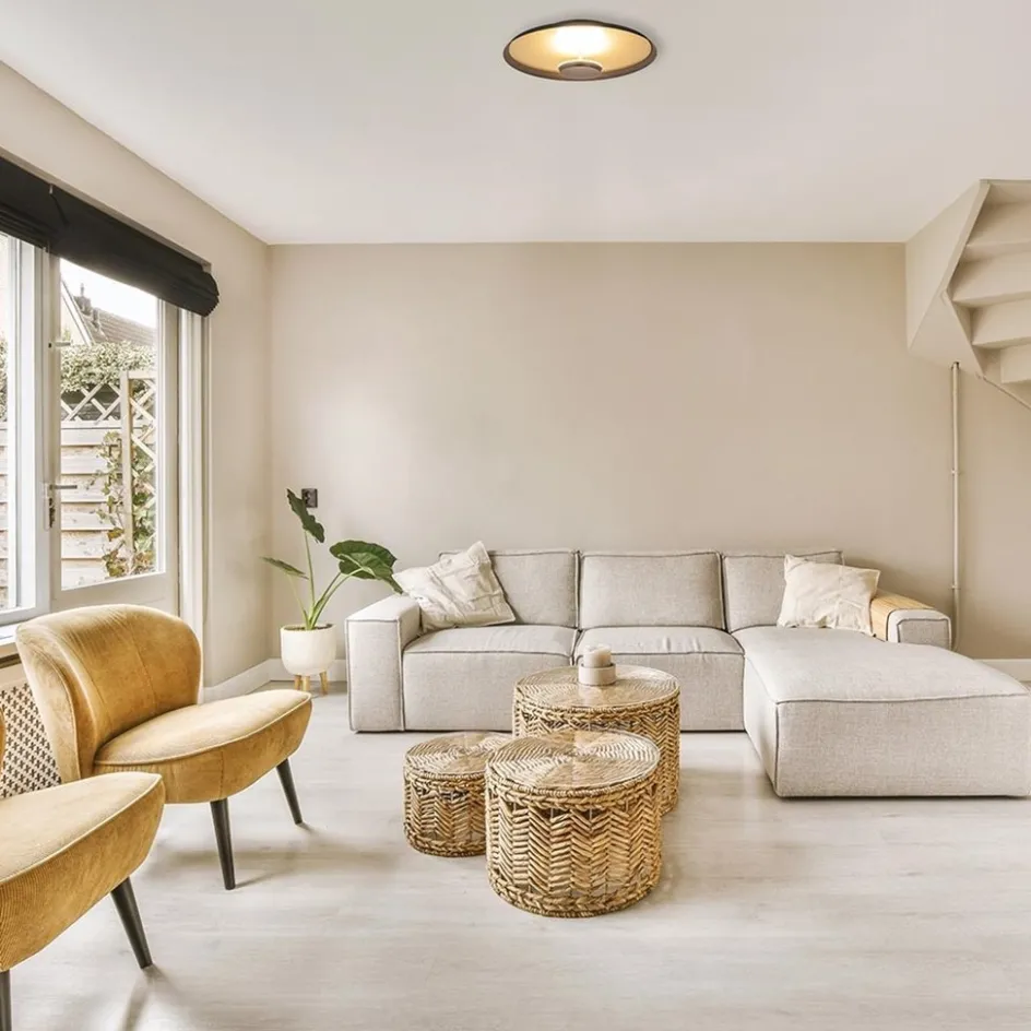 Plafondlamp Oro 35cm zwart/matgoud>Straluma Sale