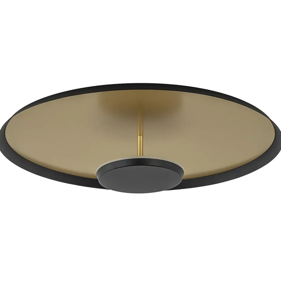 Plafondlamp Oro 45cm zwart/matgoud>Straluma Best