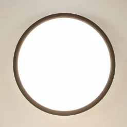 Plafondlamp Piatto 30 zwart + bew.sensor></noscript>Straluma Sale