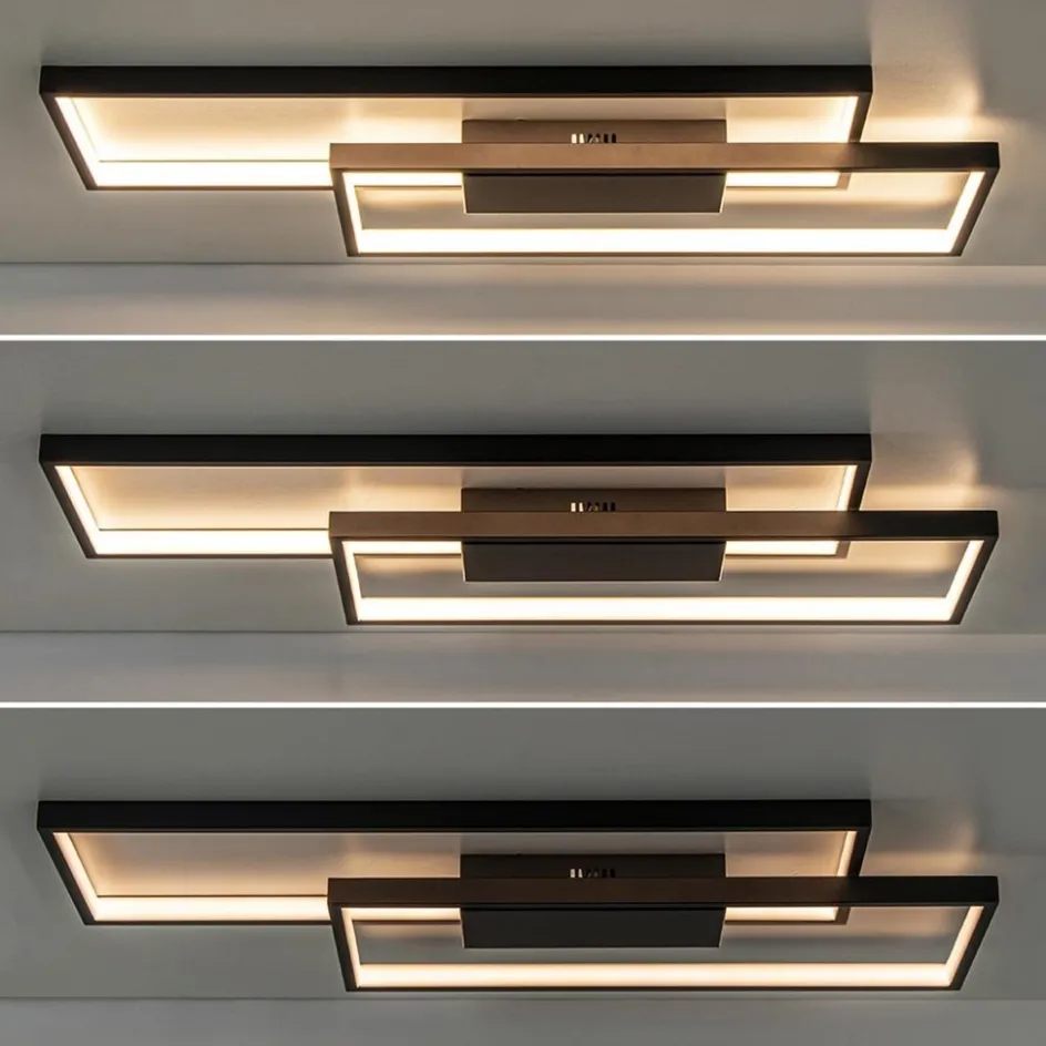 Plafondlamp Piazza 2L zwart 3-step dim>Straluma Online