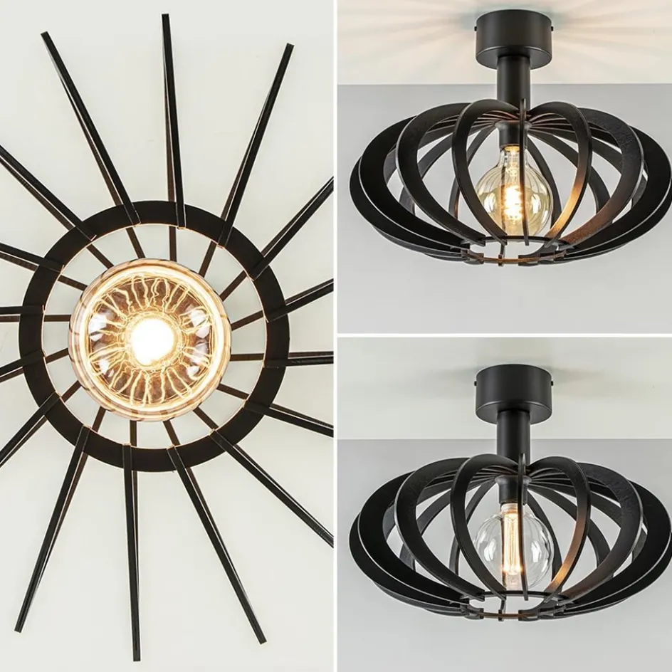 Plafondlamp Plywood zwart hout>Straluma Outlet