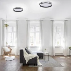 Plafondlamp Q-Vito 40 zwart smart+remote></noscript>Straluma Outlet