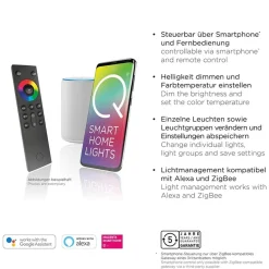 Plafondlamp Q-Vito 40cm matgoud smart + remote><noscript><img width=