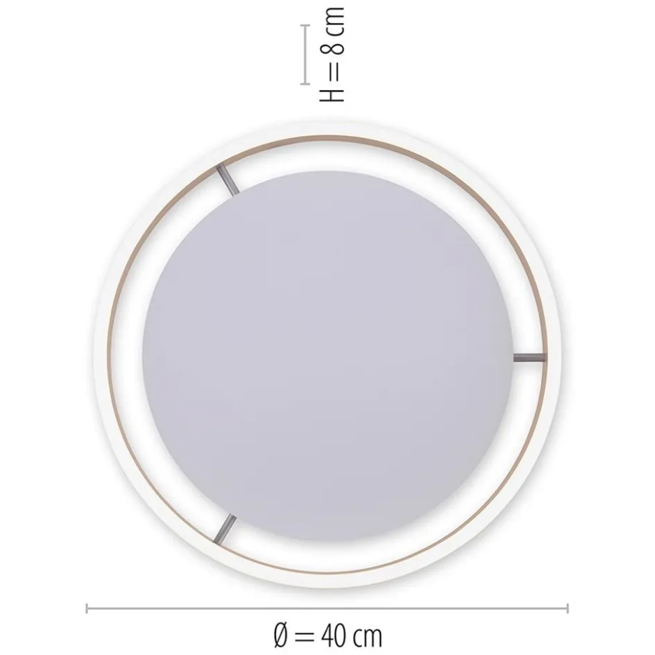 Plafondlamp Q-Vito 40cm matgoud smart + remote>Straluma Clearance