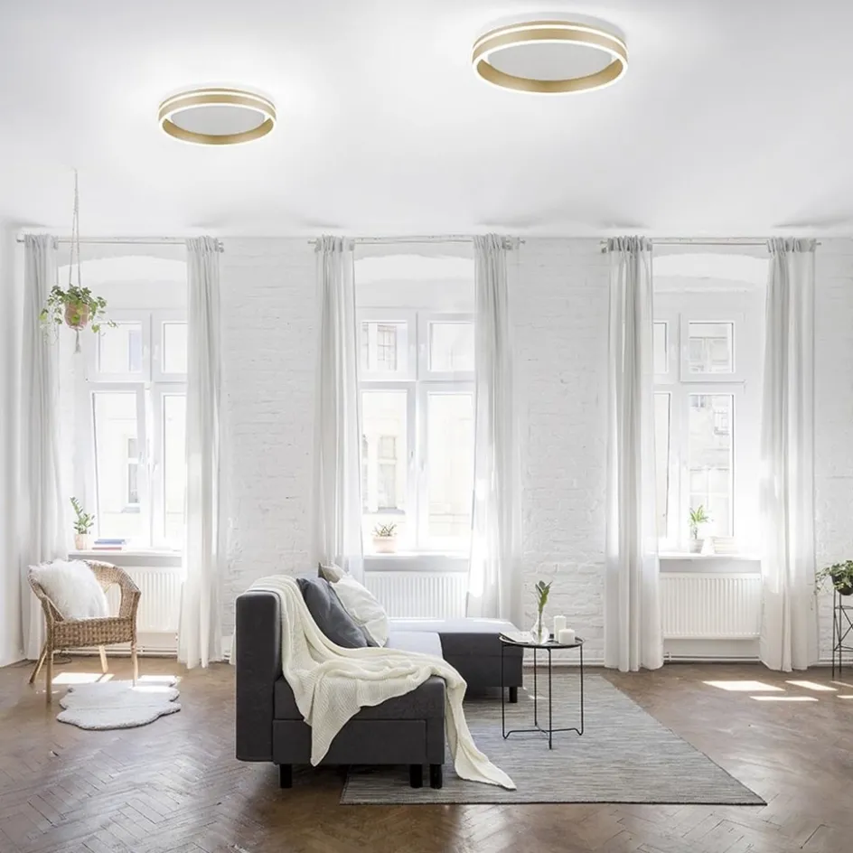 Plafondlamp Q-Vito 40cm matgoud smart + remote>Straluma Clearance