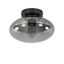 Plafondlamp Reflexion zwart+smoke glas>Straluma Hot