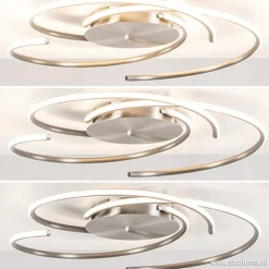 Plafondlamp Reverso nikkel 3-switchdim>Straluma Discount