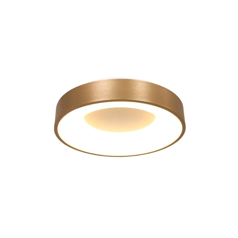 Plafondlamp Ringlede 30cm matgoud>Straluma New