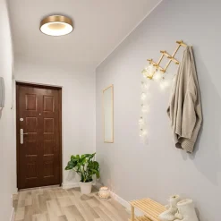 Plafondlamp Ringlede 30cm matgoud><noscript><img width=