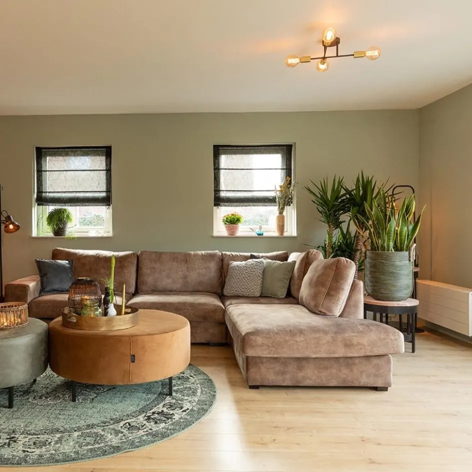 Plafondlamp Sticks 4L zwart/goud>Straluma Outlet