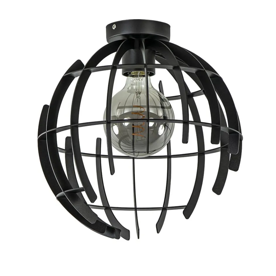 Plafondlamp Terra 35cm zwart>Straluma Online