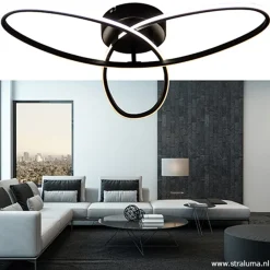 Plafondlamp 3-v eclips zwart 3-st.dimb.><noscript><img width=