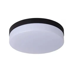 Plafondlamp zwart IP44 + bewegingssensor>Straluma Discount