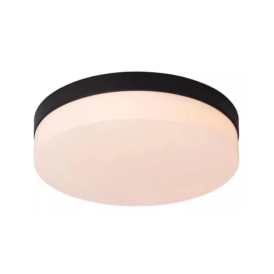 Plafondlamp zwart IP44 + bewegingssensor>Straluma Discount
