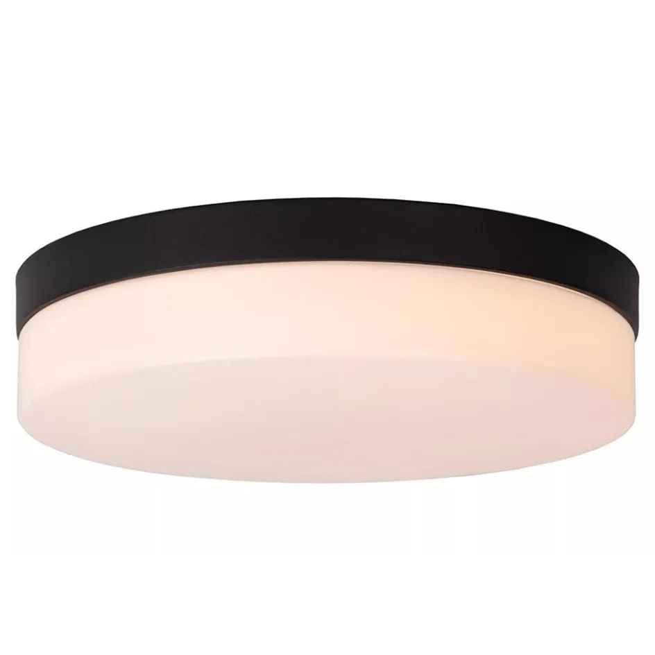 Plafondlamp zwart IP44 + bewegingssensor>Straluma Discount