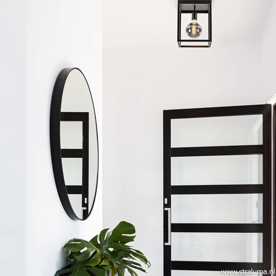 Plafondlamp zwart open frame>Straluma
