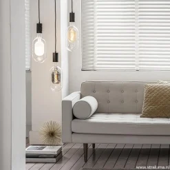 Plafondplaat 3-l rond 40cm zwart excl.lb><noscript><img width=