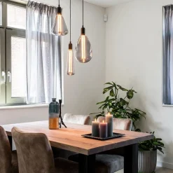 Plafondplaat rond zwart 3-lichts pendel ex.lb><noscript><img width=