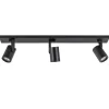 Plafondspot balk 3-lichts zwart ex.gu10>Straluma Outlet