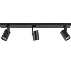 Plafondspot balk 3-lichts zwart ex.gu10>Straluma Outlet