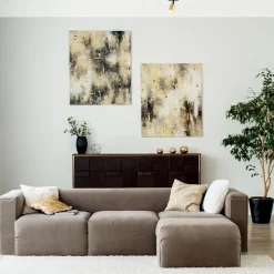 Plafondspot Bounce enkel rond zwart/goud><noscript><img width=