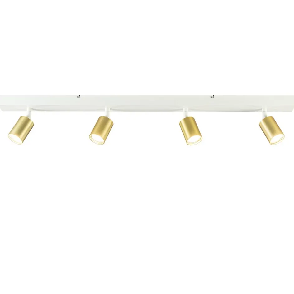 Plafondspot Bounce 4L balk wit/matgoud>Straluma Clearance