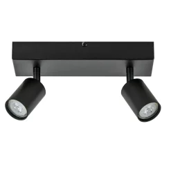 Plafondspot Bounce 2L balk zwart>Straluma Hot