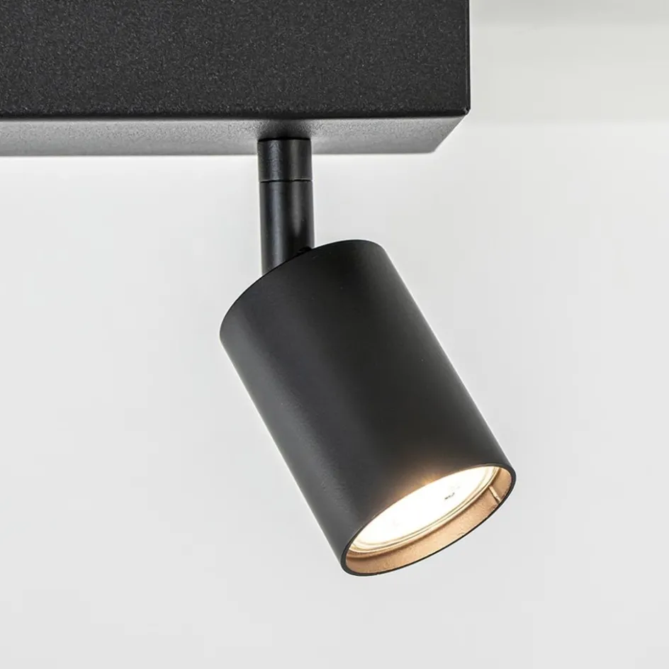 Plafondspot Bounce 2L balk zwart>Straluma Hot