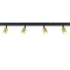 Plafondspot Bounce 4l 100cm zwart/matgoud>Straluma Sale