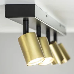 Plafondspot Bounce 4l 100cm zwart/matgoud><noscript><img width=