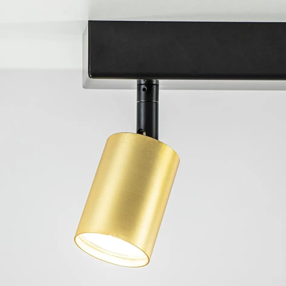 Plafondspot Bounce 2L 40cm zwart/matgoud>Straluma Online