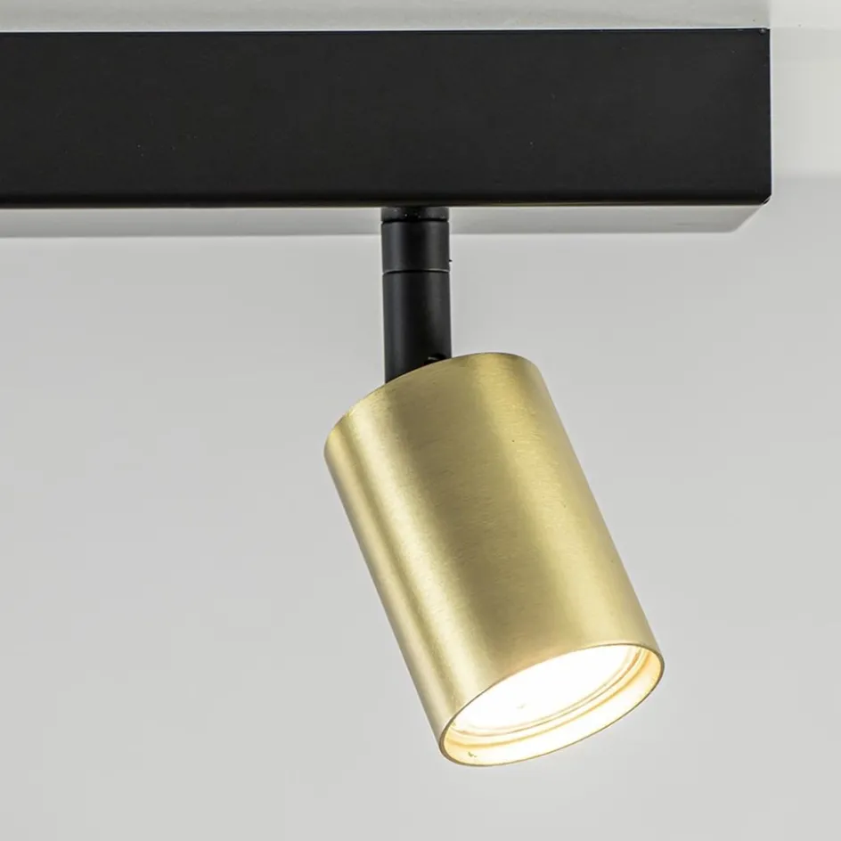 Plafondspot Bounce 3L 70cm zwart/goud>Straluma Discount