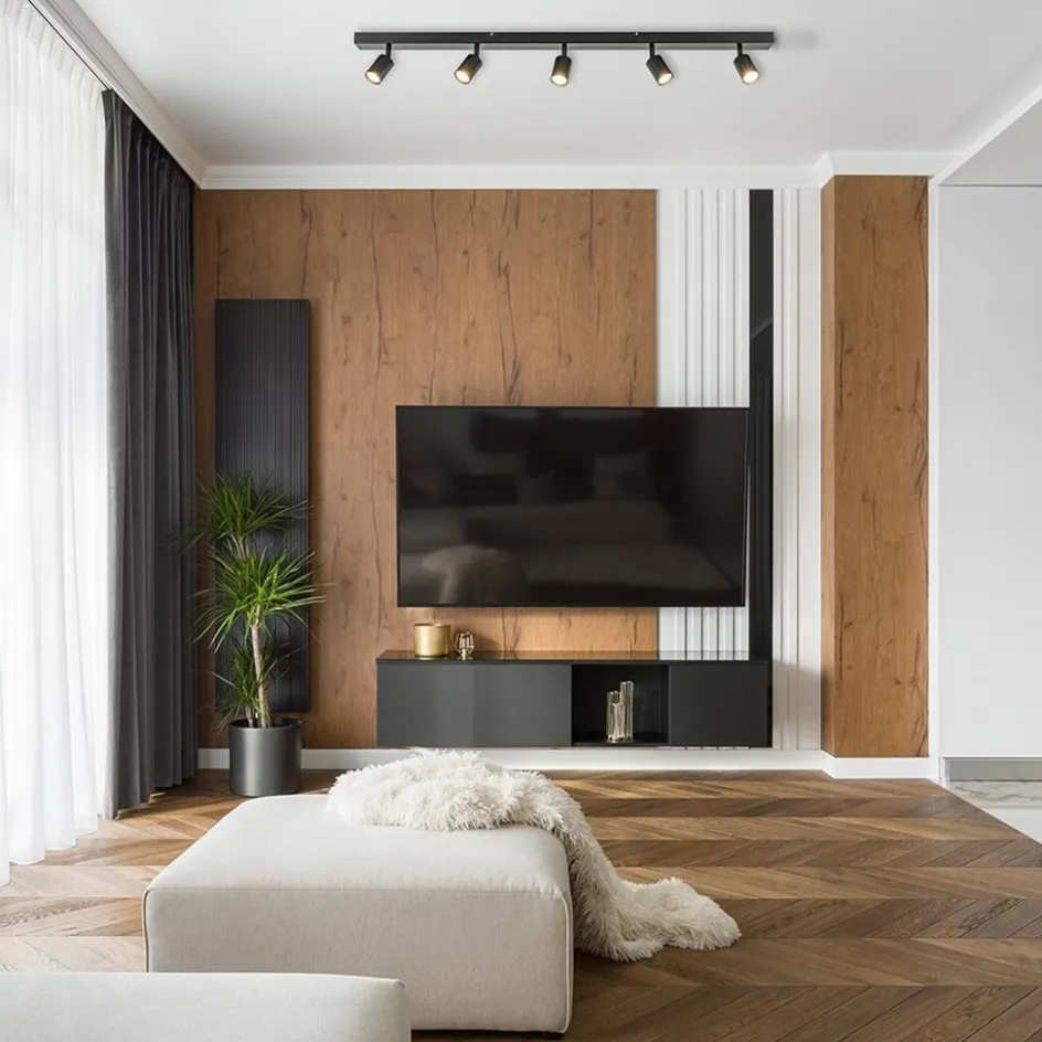 Plafondspot Bounce 5L 130cm zwart>Straluma Discount