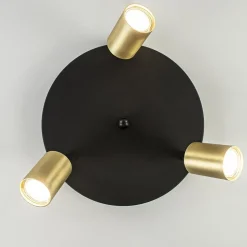 Plafondspot Bounce 3L rond zwart/goud><noscript><img width=