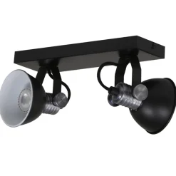 Plafondspot Brooklyn 2l zwart industrieel>Straluma New