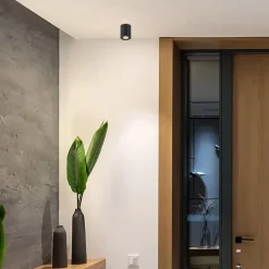 Plafondspot cilinder zwart verstelbaar gu10><noscript><img width=