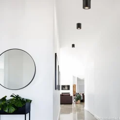 Plafondspot cilinder zwart gu10 IP44><noscript><img width=