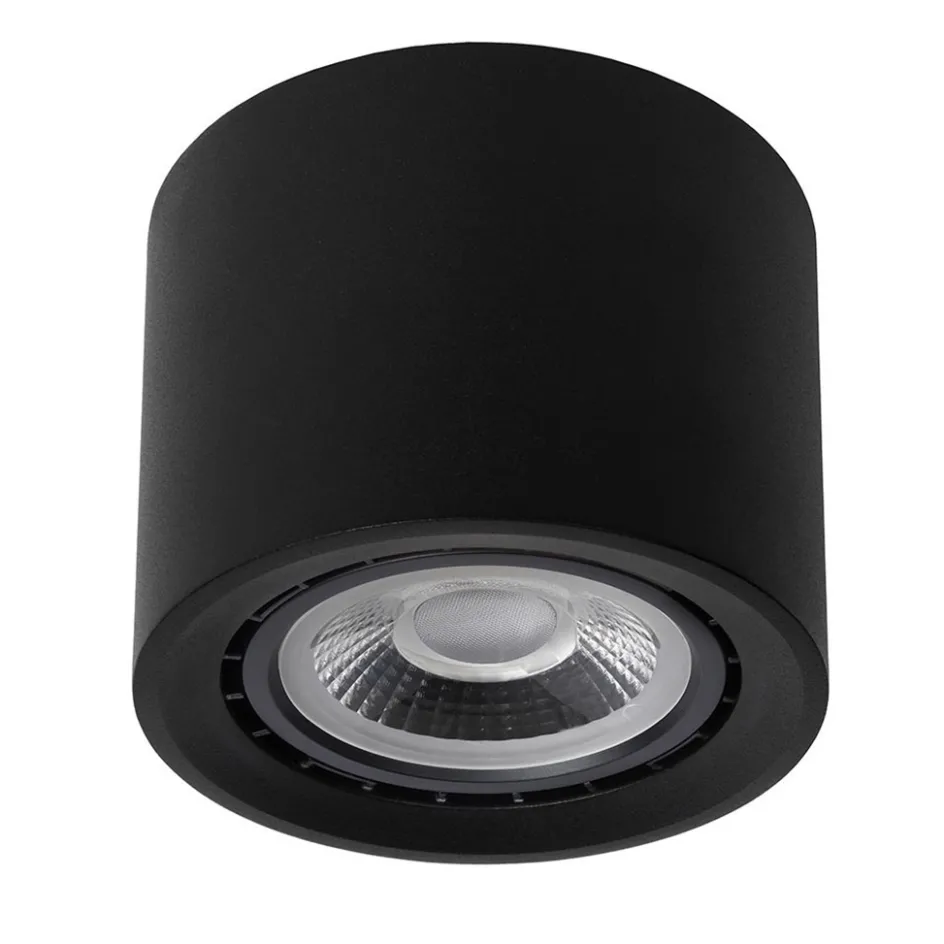 Plafondspot cilinder zwart gu10-111 dim to warm>Straluma Best