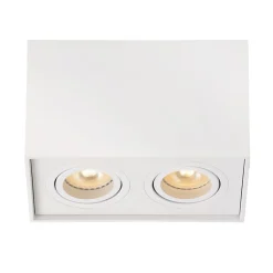Plafondspot dubbel box wit gu10>Straluma Best