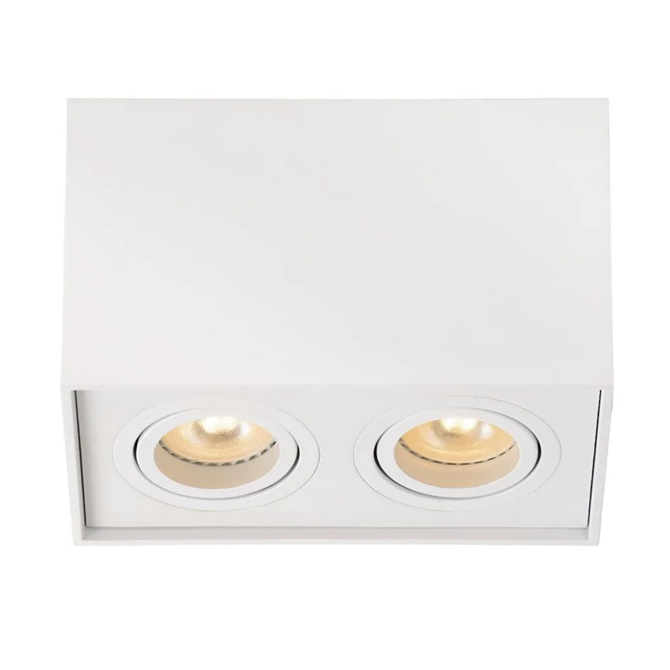 Plafondspot dubbel box wit gu10>Straluma Best