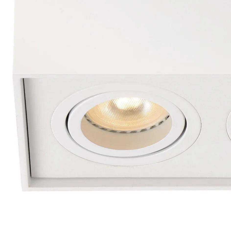 Plafondspot dubbel box wit gu10>Straluma Best