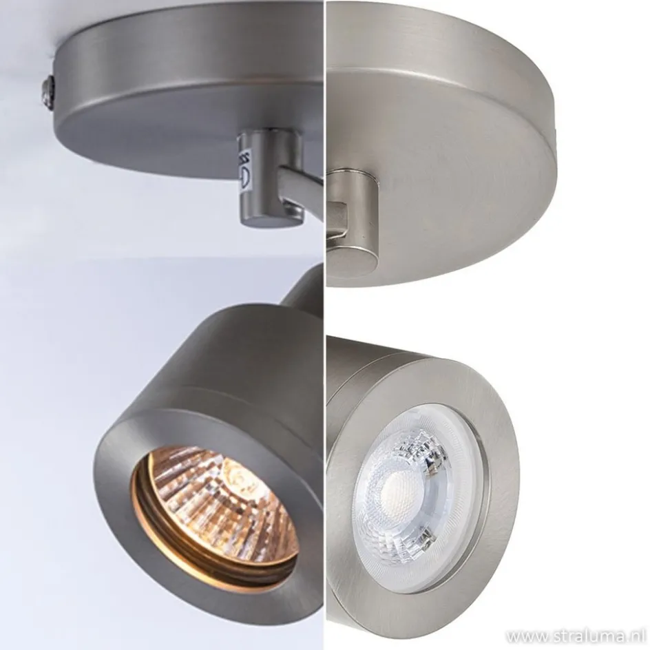 Plafondspot enkel alu mat gu10>Straluma Discount