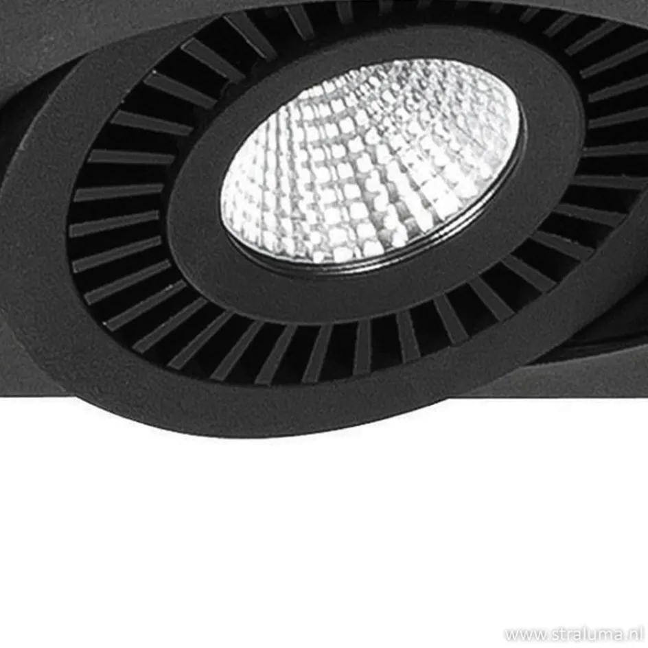 Plafondspot Eye 3L box zwart led 3000k>Straluma Hot