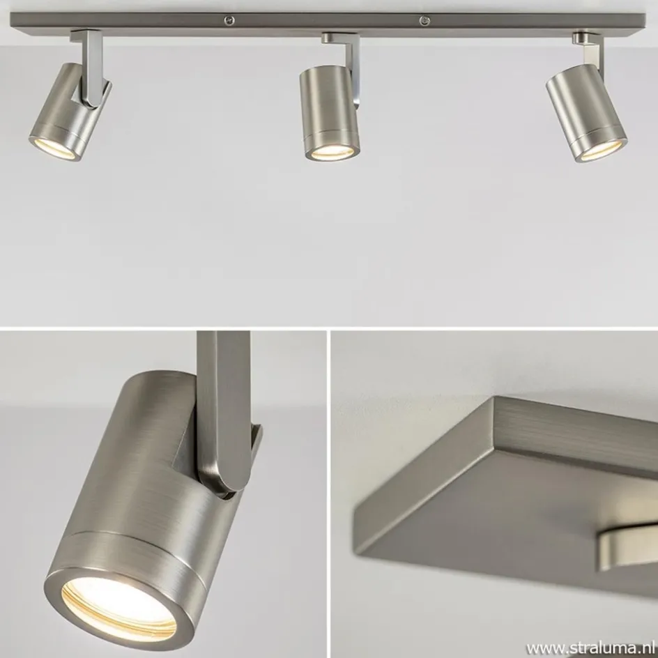 Plafondspot Halo 3L balk rvs gu10>Straluma
