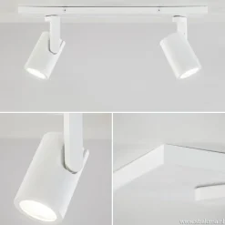 Plafondspot Halo 2L op balk wit><noscript><img width=