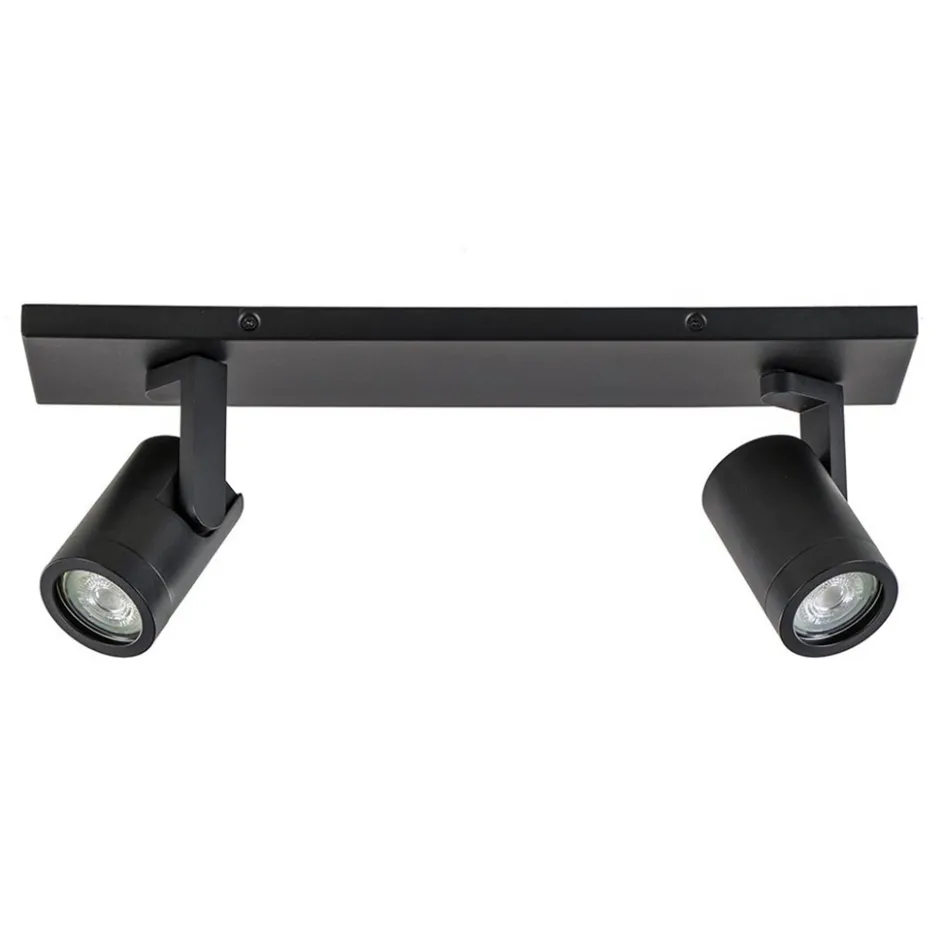 Plafondspot Halo 2L op balk zwart>Straluma Outlet